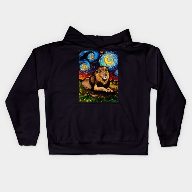 Serengeti Night Kids Hoodie by sagittariusgallery